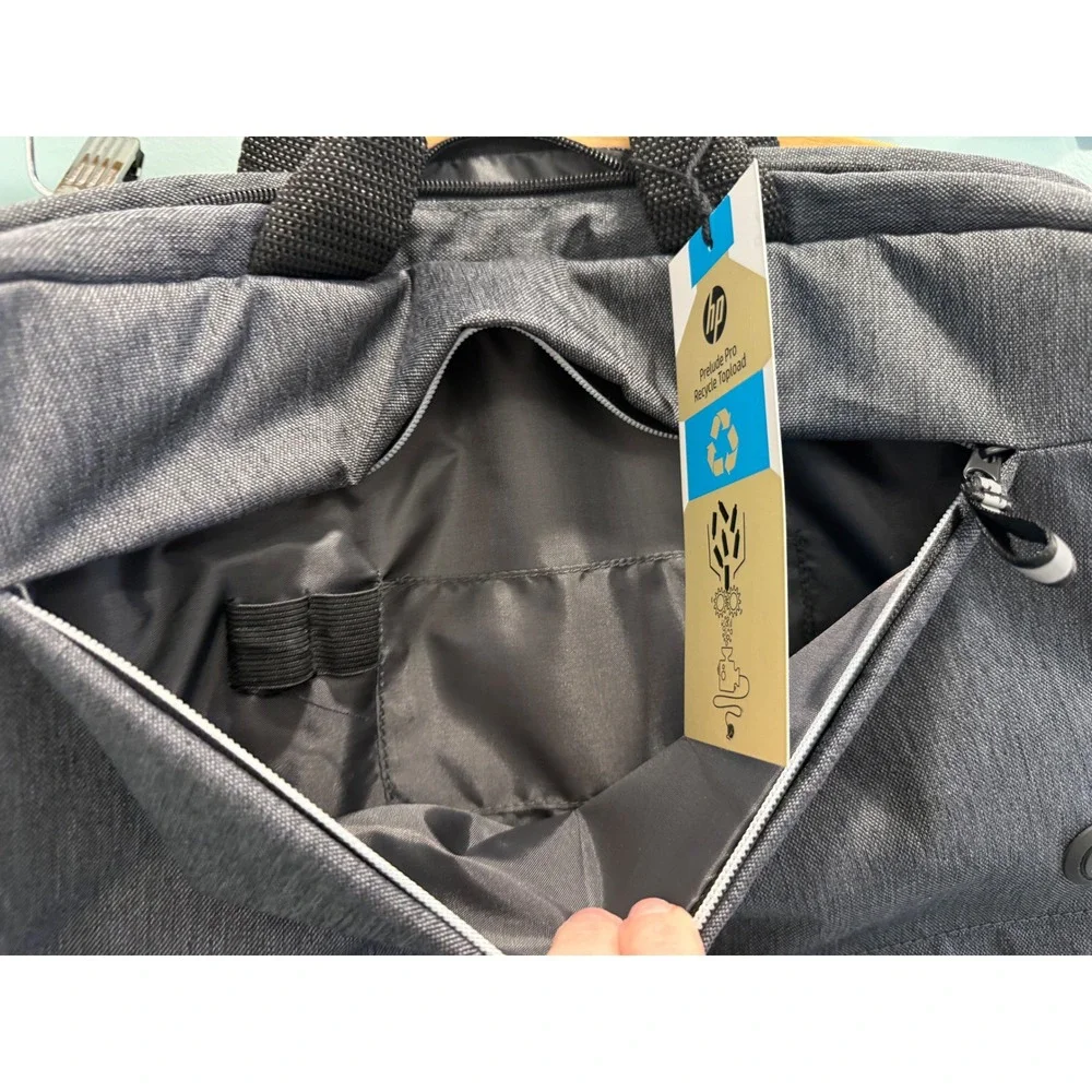 HP Prelude Pro Recycle Topload Laptop Bag Gray Briefcase 15.6 in 1X645AA